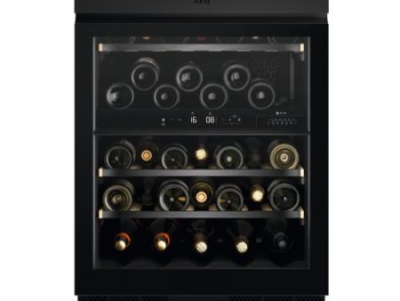 Cave de Vinho Encastrável AEG AWUD040B8B | 57,7x81,8x59,5 cm | 33 Garrafas | G Online Hot Sale