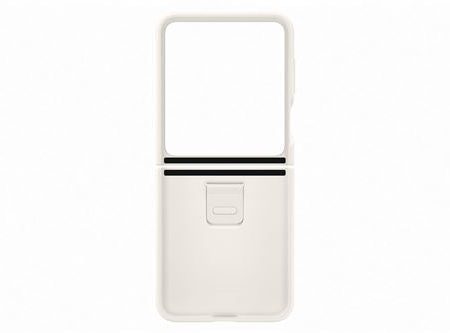 Capa Samsung Silicone + Anel para Samsung Galaxy Z Flip 5 - Bege For Sale