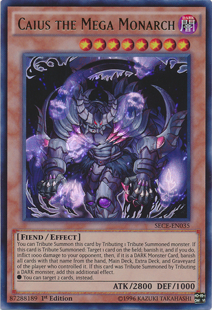 Caius the Mega Monarch [SECE-EN035] Ultra Rare on Sale