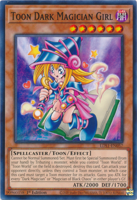 Toon Dark Magician Girl [LDS1-EN057] Common on Sale