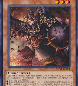 Barbar, Malebranche of the Burning Abyss [CROS-EN083] Rare Discount