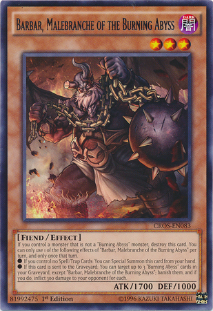 Barbar, Malebranche of the Burning Abyss [CROS-EN083] Rare Discount