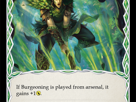 Burgeoning (Blue) [ELE136] (Tales of Aria)  1st Edition Rainbow Foil Cheap