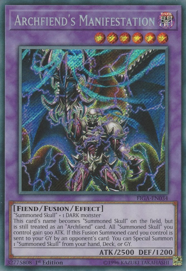 Archfiend s Manifestation [FIGA-EN034] Secret Rare Online Hot Sale