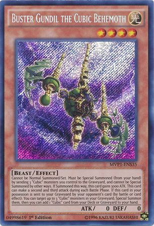 Buster Gundil the Cubic Behemoth [MVP1-ENS35] Secret Rare Online Sale