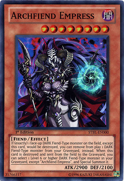 Archfiend Empress [STBL-EN000] Super Rare Sale