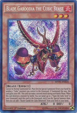 Blade Garoodia the Cubic Beast [MVP1-ENS34] Secret Rare Hot on Sale