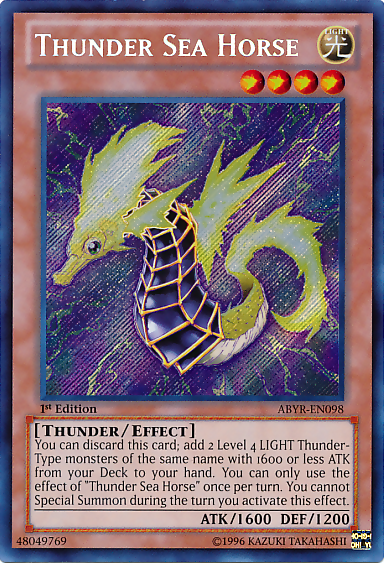 Thunder Sea Horse [ABYR-EN098] Secret Rare Online Hot Sale