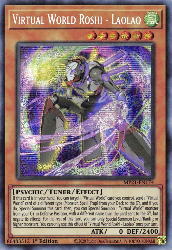 Virtual World Roshi - Laolao [MP21-EN174] Prismatic Secret Rare For Cheap