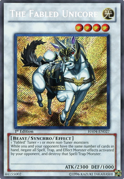 The Fabled Unicore [HA04-EN027] Secret Rare Online Hot Sale