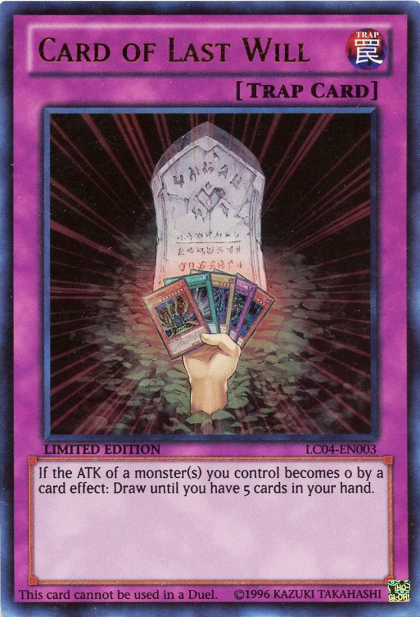 Card of Last Will [LC04-EN003] Ultra Rare Hot on Sale