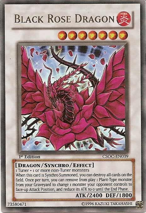 Black Rose Dragon [CSOC-EN039] Ultra Rare Fashion