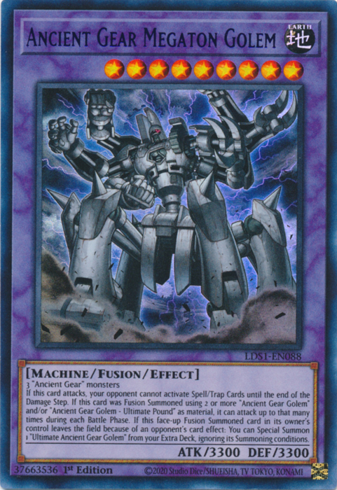 Ancient Gear Megaton Golem (Purple) [LDS1-EN088] Ultra Rare Hot on Sale