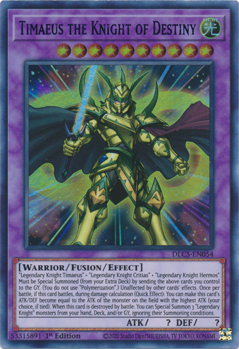 Timaeus the Knight of Destiny (Blue) [DLCS-EN054] Ultra Rare Online now