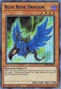 Blue Rose Dragon (Blue) [LDS2-EN104] Ultra Rare Fashion