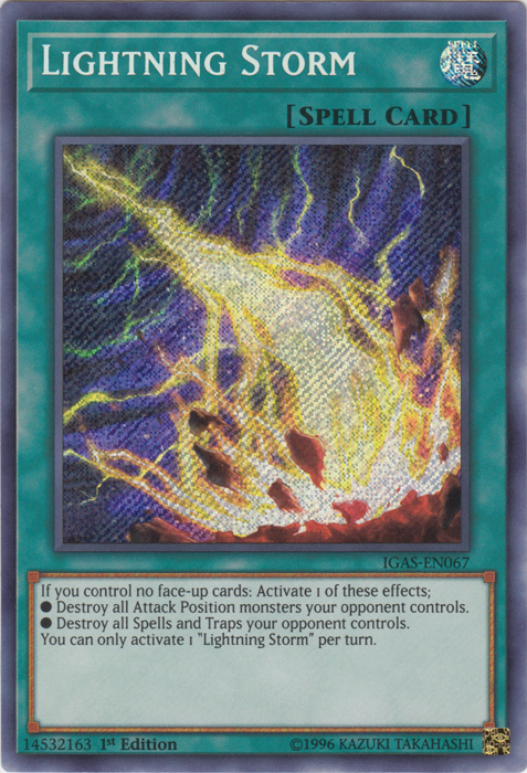 Lightning Storm [IGAS-EN067] Secret Rare Online Hot Sale