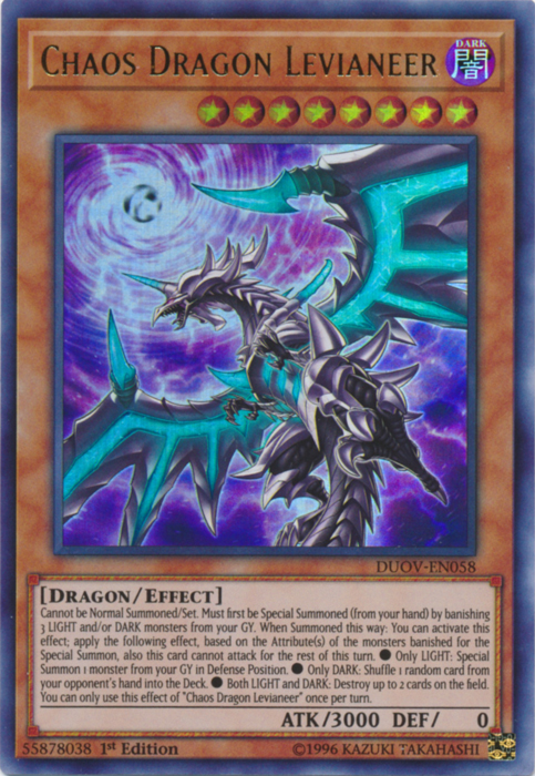 Chaos Dragon Levianeer [DUOV-EN058] Ultra Rare Online Hot Sale