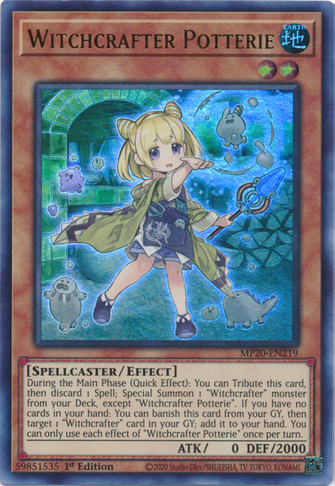 Witchcrafter Potterie [MP20-EN219] Ultra Rare Online now