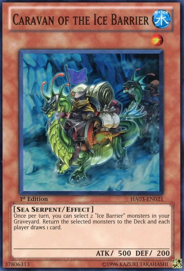 Caravan of the Ice Barrier [HA03-EN021] Super Rare For Discount