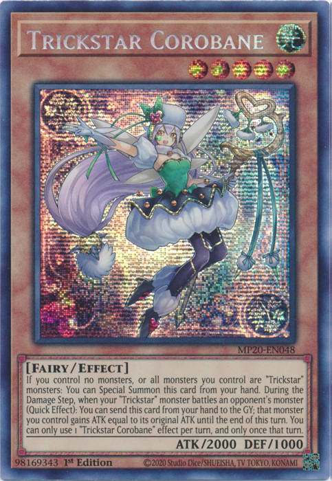 Trickstar Corobane [MP20-EN048] Prismatic Secret Rare For Sale