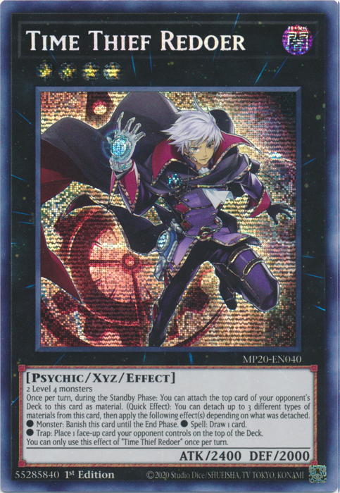 Time Thief Redoer [MP20-EN040] Prismatic Secret Rare For Discount