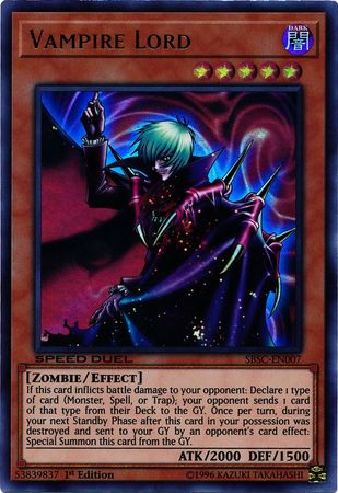 Vampire Lord [SBSC-EN007] Ultra Rare For Sale