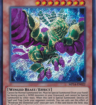 Windrose the Elemental Lord [MP14-EN022] Secret Rare For Discount