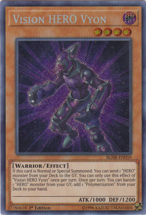 Vision Hero Vyon [BLHR-EN059] Secret Rare Online