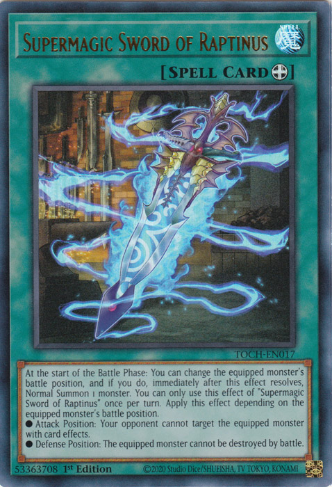 Supermagic Sword of Raptinus [TOCH-EN017] Ultra Rare Sale