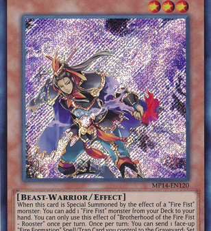 Brotherhood of the Fire Fist - Rooster [MP14-EN120] Secret Rare Hot on Sale