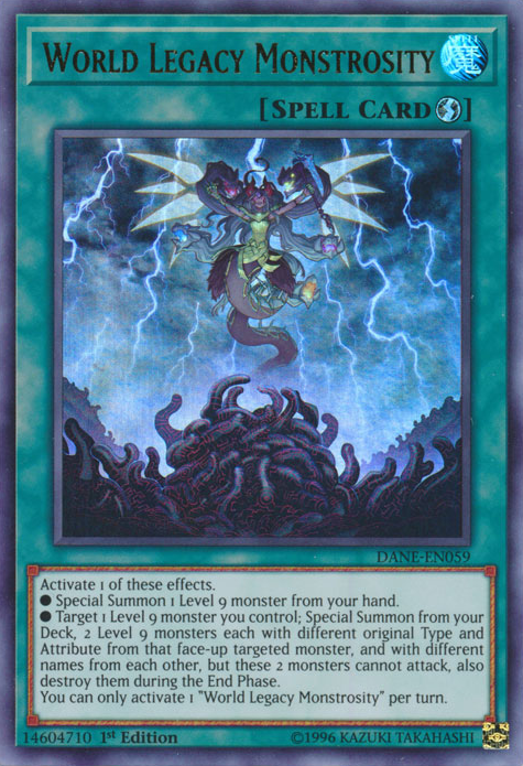 World Legacy Monstrosity [DANE-EN059] Ultra Rare For Cheap