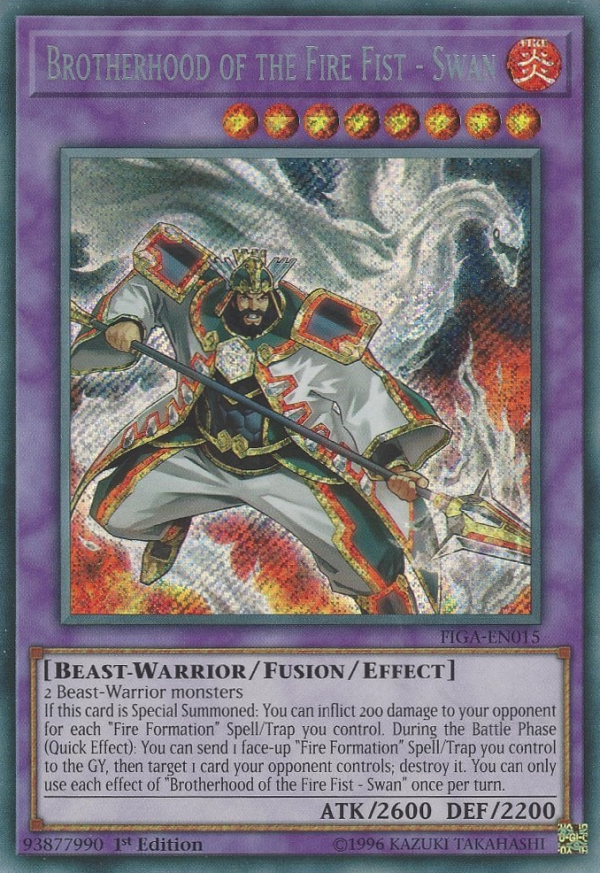 Brotherhood of the Fire Fist - Swan [FIGA-EN015] Secret Rare For Cheap