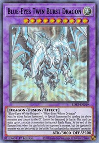 Blue-Eyes Twin Burst Dragon (Green) [LDS2-EN019] Ultra Rare For Sale