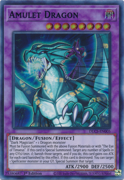 Amulet Dragon (Blue) [DLCS-EN005] Ultra Rare Online Sale