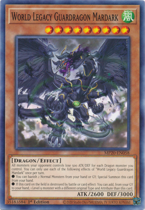 World Legacy Guardragon Mardark [MP20-EN058] Common Fashion