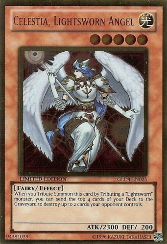 Celestia, Lightsworn Angel [GLD4-EN025] Gold Rare Fashion